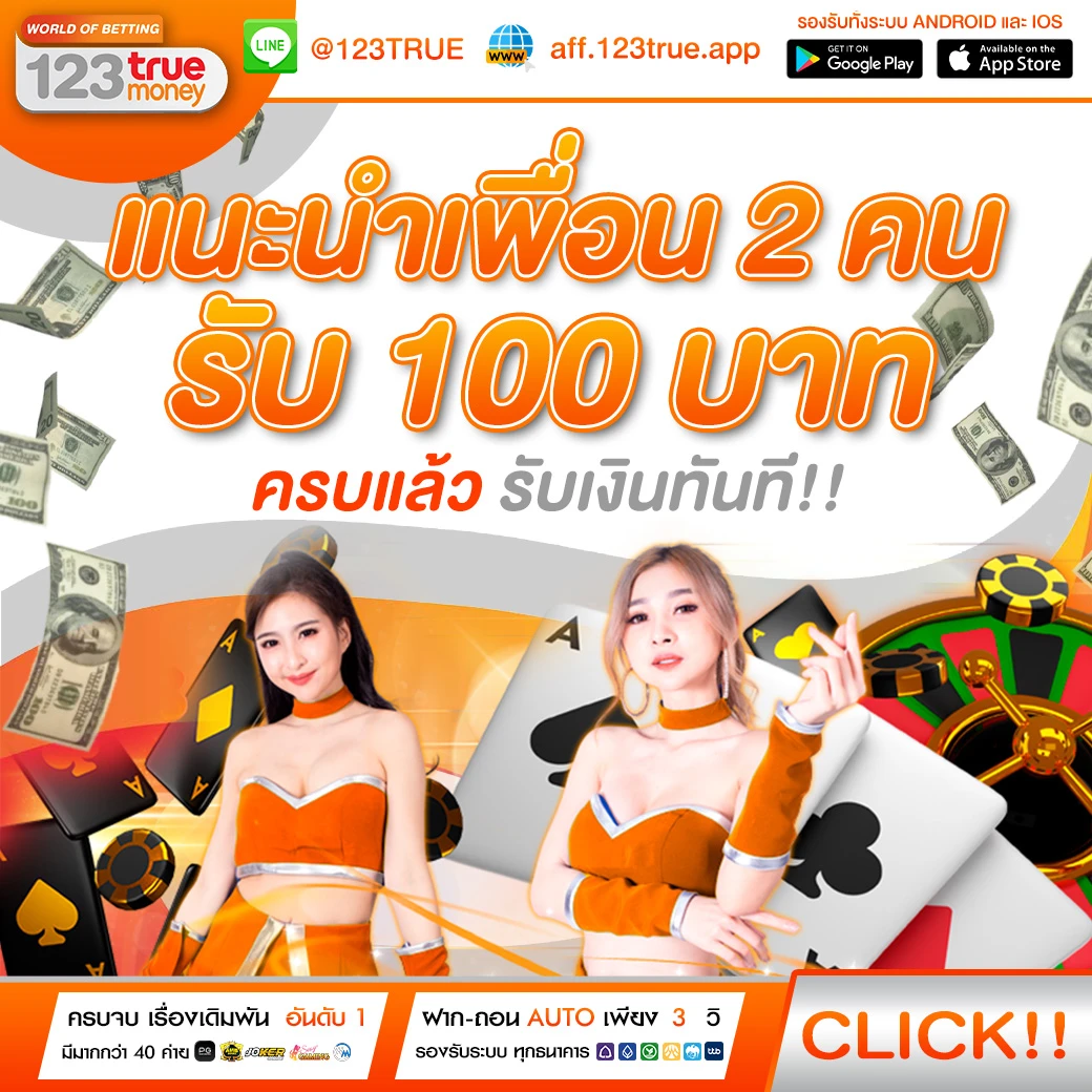 123True คาสิโนออนไลน์ บาคาร่า เว็บตรงอันดับ 1 123True